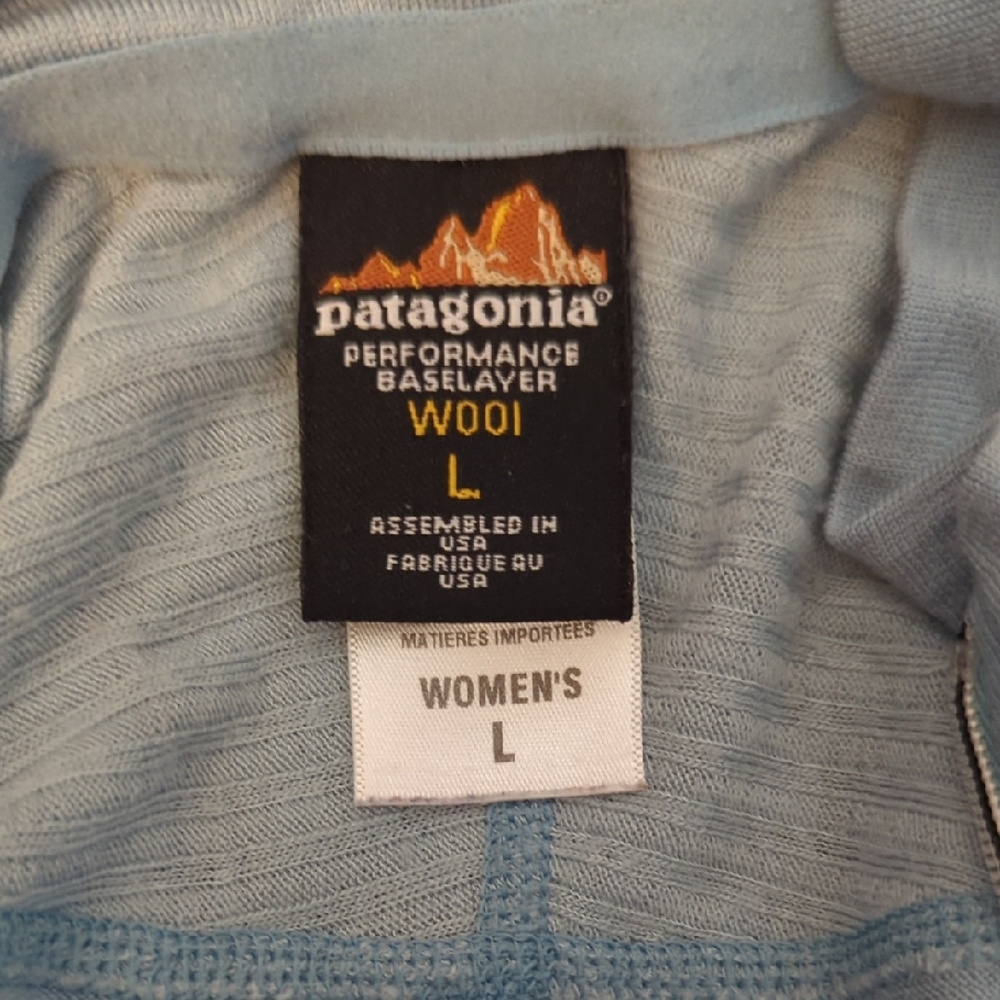 Patagonia Women's Light Blue Wool Baselayer